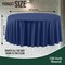 Bulk Pack Plastic Table Cloth - 120 Inch Round Disposable Tablecloth for Parties - Round Tablecloth - Disposable Table Cloths for Parties-Exquisite Party Solids